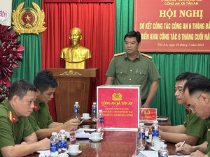 Công an xã Tân An đã tổ chức Lễ phát động ủng hộ đồng bào bị ảnh hưởng do bão wipha