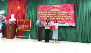 Đảng ủy xã Tân An tổ chức Hội nghị công bố các quyết định của BCH Đảng bộ xã về thành lập Chi bộ cơ sở các Trường trên địa bàn xã Tân An