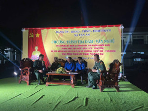 XÃ TÂN AN TỔ CHỨC CHƯƠNG TRÌNH TOẠ ĐÀM VÀ  BIỂU DIỄN VĂN NGHỆ
