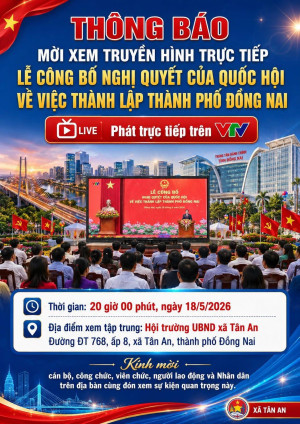 THÔNG BÁO MỜI XEM TRUYỀN HÌNH TRỰC TIẾP LỄ CÔNG BỐ NGHỊ...