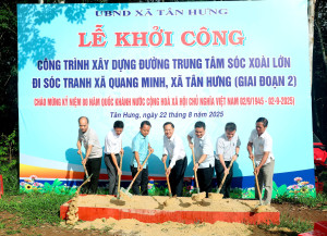 TÂN HƯNG ĐỘT PHÁ HẠ TẦNG, HOÀN THIỆN NÔNG THÔN MỚI