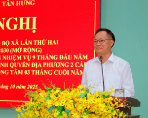 HỘI NGHỊ BAN CHẤP HÀNH ĐẢNG BỘ (MỞ RỘNG) LẦN THỨ II KHÓA I, NHIỆM KỲ 2025 – 2030