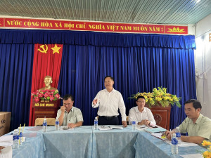 ĐẢNG ỦY XÃ TÂN HƯNG THĂM VÀ LÀM VIỆC VỚI CHI BỘ, BAN ĐIỀU HÀNH ẤP PHÙM LU – TƯ LY