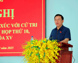 ĐẠI BIỂU QUỐC HỘI TỈNH ĐỒNG NAI TIẾP XÚC VỚI CỬ TRI XÃ TÂN HƯNG