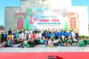 TẾT QUÂN – DÂN XUÂN BÍNH NGỌ 2026: THẮM ĐƯỢM NGHĨA TÌNH QUÂN DÂN TẠI XÃ TÂN HƯNG