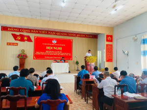 UBMTTQ VIỆT NAM XÃ TÂN HƯNG TỔ CHỨC HỘI NGHỊ HIỆP THƯƠNG LẦN THỨ 2