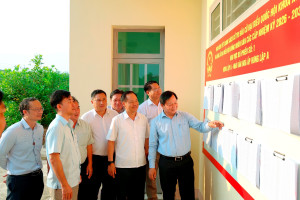 HĐND TỈNH ĐỒNG NAI GIÁM SÁT CÔNG TÁC BẦU CỬ TẠI XÃ TÂN HƯNG