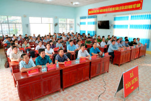 CÁN BỘ, ĐẢNG VIÊN XÃ TÂN HƯNG DỰ HỘI NGHỊ TRỰC TUYẾN TOÀN QUỐC QUÁN TRIỆT NGHỊ QUYẾT ĐẠI HỘI XIV CỦA ĐẢNG