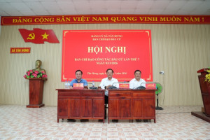 XÃ TÂN HƯNG TỔ CHỨC HỘI NGHỊ BAN CHỈ ĐẠO CÔNG TÁC BẦU CỬ LẦN THỨ 7 RÀ SOÁT TIẾN ĐỘ THỰC HIỆN CÔNG TÁC BẦU CỬ ĐẠI BIỂU QUỐC HỘI KHÓA XVI VÀ ĐẠI BIỂU HĐND CÁC CẤP NHIỆM KỲ 2026–2031