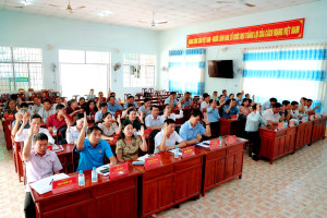 TÂN HƯNG TỔ CHỨC HỘI NGHỊ QUY HOẠCH CÁC CHỨC DANH LÃNH ĐẠO, QUẢN LÝ