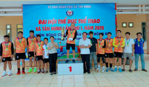 BẾ MẠC VÀ TRAO GIẢI MÔN BÓNG CHUYỀN XÃ TÂN HƯNG NĂM 2026
