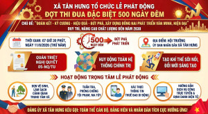 XÃ TÂN HƯNG TỔ CHỨC LỄ PHÁT ĐỘNG ĐỢT THI ĐUA ĐẶC BIỆT 500 NGÀY ĐÊM XÂY DỰNG ĐỊA PHƯƠNG VĂN MINH, HIỆN ĐẠI