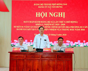 XÃ TÂN HƯNG SƠ KẾT 01 NĂM THỰC HIỆN MÔ HÌNH CHÍNH QUYỀN ĐỊA PHƯƠNG 02 CẤP