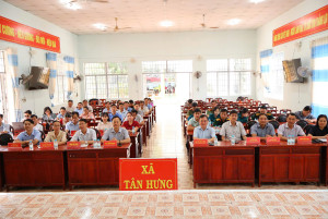 TÂN HƯNG THAM DỰ HỘI NGHỊ TOÀN QUỐC NGHIÊN CỨU, HỌC TẬP, QUÁN TRIỆT VÀ TRIỂN KHAI THỰC HIỆN NGHỊ QUYẾT HỘI NGHỊ TRUNG ƯƠNG 3