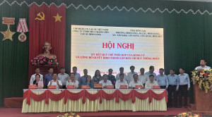 Các đơn vị lên ký Quy chế phối hợp.