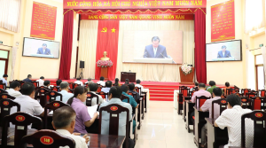 Tân Khai dự Hội nghị toàn quốc quán triệt, triển khai thực hiện Nghị quyết số 59-NQ/TW, Nghị quyết số 70-NQ/TW, Nghị quyết số 71-NQ/TW và Nghị quyết số 72-NQ/TW