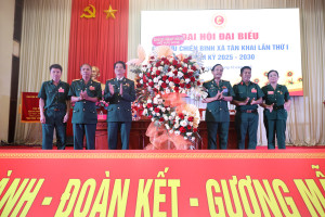 ÔNG NGUYỄN QUANG TRƯỜNG GIỮ CHỨC CHỦ TỊCH HỘI CỰU CHIẾN BINH XÃ TÂN KHAI LẦN THỨ I, NHIỆM KỲ 2025 – 2030