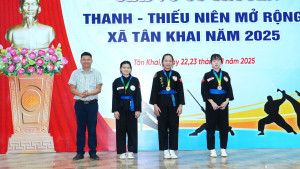 TÂN KHAI TRAO 90 HUY CHƯƠNG CÁC NỘI DUNG THI ĐẤU TẠI GIẢI VÕ CỔ TRUYỀN THANH – THIẾU NIÊN MỞ RỘNG 2025