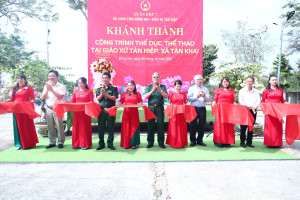 KHÁNH THÀNH CÔNG TRÌNH THỂ DỤC, THỂ THAO TẠI GIÁO XỨ TÂN HIỆP, XÃ TÂN KHAI