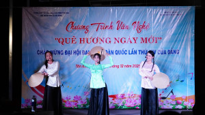 CHƯƠNG TRÌNH VĂN NGHỆ “QUÊ HƯƠNG NGÀY MỚI” CHÀO MỪNG ĐẠI HỘI ĐẠI BIỂU TOÀN QUỐC LẦN THỨ XIV CỦA ĐẢNG