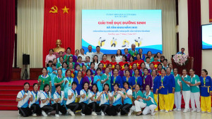 SÔI NỔI GIẢI THỂ DỤC DƯỠNG SINH XÃ TÂN KHAI NĂM 2025, CHÀO MỪNG ĐẠI HỘI ĐẠI BIỂU TOÀN QUỐC LẦN THỨ XIV CỦA ĐẢNG