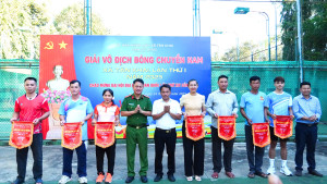 Xã Tân Khai trong thời gian vừa qua đã tổ chức giải thi đấu thể thao. Nguồn ảnh: Trung tâm DVTH xã Tân Khai.