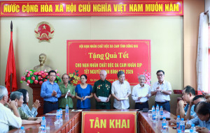 TRAO QUÀ TẾT CHO NẠN NHÂN CHẤT ĐỘC DA CAM/DIOXIN – LAN TỎA YÊU THƯƠNG NHỮNG NGÀY TẾT ĐẾN, XUÂN VỀ