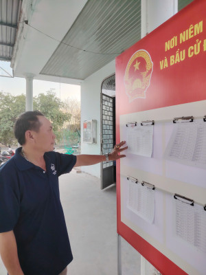 XÃ TÂN KHAI HOÀN THÀNH CÔNG TÁC NIÊM YẾT DANH SÁCH CỬ TRI PHỤC VỤ CÔNG TÁC BẦU CỬ