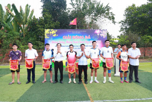 XÃ TÂN KHAI TỔ CHỨC GIẢI BÓNG ĐÁ NAM TRUYỀN THỐNG MỪNG ĐẢNG, MỪNG XUÂN BÍNH NGỌ 2026