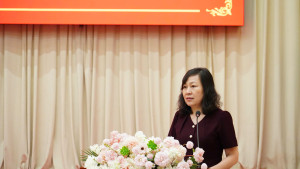 PHÓ BÍ THƯ TỈNH ỦY, CHỦ TỊCH ỦY BAN MTTQ VIỆT NAM TỈNH HUỲNH THỊ HẰNG KIỂM TRA CÔNG TÁC TRIỂN KHAI BẦU CỬ TẠI XÃ TÂN KHAI