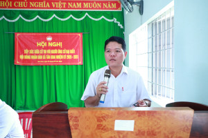 HỘI NGHỊ TIẾP XÚC GIỮA CỬ TRI VỚI NGƯỜI ỨNG CỬ ĐẠI BIỂU HỘI ĐỒNG NHÂN DÂN XÃ TÂN KHAI TẠI ĐƠN VỊ BẦU CỬ SỐ 07