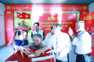 ĐẾN 10 GIỜ 45 PHÚT NGÀY 15/03, TÂN KHAI CÓ TRÊN 80% CỬ TRI ĐI BỎ PHIẾU