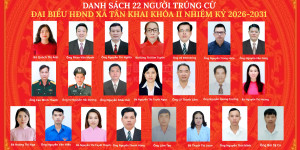 ỦY BAN BẦU CỬ XÃ TÂN KHAI CÔNG BỐ KẾT QUẢ BẦU CỬ VÀ DANH SÁCH NHỮNG NGƯỜI TRÚNG CỬ ĐẠI BIỂU HỘI ĐỒNG NHÂN DÂN XÃ NHIỆM KỲ 2026–2031