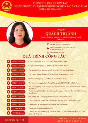 ỦY BAN BẦU CỬ XÃ TÂN KHAI, TỈNH ĐỒNG NAI