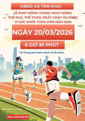 MỜI THAM DỰ LỄ PHÁT ĐỘNG THÁNG HOẠT ĐỘNG THỂ DỤC, THỂ THAO, NGÀY CHẠY OLYMPIC VÌ SỨC KHỎE TOÀN DÂN NĂM 2026