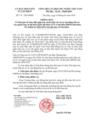 THÔNG BÁO HỘI NGHỊ TRỰC TUYẾN TIẾP XÚC CỬ TRI VẬN ĐỘNG BẦU CỬ CỦA NGƯỜI ỨNG CỬ ĐẠI BIỂU QUỐC HỘI KHÓA XVI VÀ ĐẠI BIỂU HĐND TỈNH