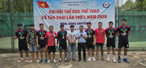SÔI NỔI MÔN BÓNG CHUYỀN NAM – ĐẠI HỘI THỂ DỤC THỂ THAO XÃ TÂN KHAI LẦN THỨ I NĂM 2026