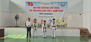 KỊCH TÍNH, SÔI NỔI MÔN TAEKWONDO VÀ PICKLEBALL TRONG KHUÔN KHỔ ĐẠI HỘI THỂ DỤC THỂ THAO XÃ TÂN KHAI LẦN THỨ I NĂM 2026