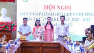 PHƯỜNG TÂN KHAI KIỆN TOÀN CHỨC DANH CHỦ TỊCH HỘI LIÊN HIỆP PHỤ NỮ PHƯỜNG