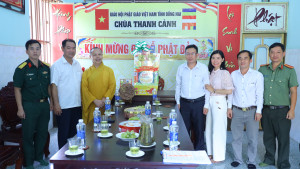 LÃNH ĐẠO PHƯỜNG TÂN KHAI THĂM, CHÚC MỪNG CÁC CƠ SỞ PHẬT GIÁO NHÂN DỊP LỄ PHẬT ĐẢN