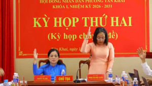 KỲ HỌP THỨ HAI (KỲ HỌP CHUYÊN ĐỀ) HĐND PHƯỜNG TÂN KHAI KHÓA I, NHIỆM KỲ 2026 - 2031