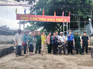 “PHƯỜNG TÂN KHAI HIỆN THỰC HÓA MỤC TIÊU QUYẾT TÂM XÂY DỰNG ĐÔ THỊ GIÀU ĐẸP, VĂN MINH, HIỆN ĐẠI, NGHĨA TÌNH”.