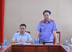 ĐOÀN KIỂM SÁT VIỆN KIỂM SÁT NHÂN DÂN KHU VỰC 10 - ĐỒNG NAI KIỂM TRA CÔNG TÁC THI HÀNH ÁN HÌNH SỰ TẠI PHƯỜNG TÂN KHAI