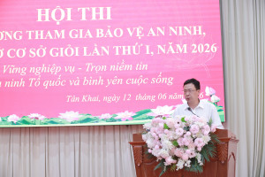 KHAI MẠC HỘI THI LỰC LƯỢNG THAM GIA BẢO VỆ AN NINH, TRẬT TỰ Ở CƠ SỞ GIỎI - CỤM THI SỐ 10, LẦN THỨ I NĂM 2026