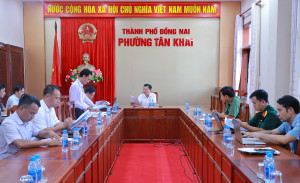 TÂN KHAI GÓP Ý, HOÀN THIỆN KẾ HOẠCH CỦA UBND PHƯỜNG THỰC HIỆN NGHỊ QUYẾT SỐ 05-NQ/TU