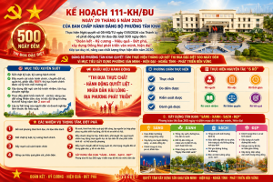 KẾ HOẠCH SỐ 111/KH-ĐU, NGÀY 29/5/2026 CỦA BAN CHẤP HÀNH ĐẢNG BỘ PHƯỜNG TÂN KHAI THỰC HIỆN NGHỊ QUYẾT SỐ 05-NQ/TU CỦA THÀNH ỦY ĐỒNG NAI VỀ ĐỢT THI ĐUA ĐẶC BIỆT 500 NGÀY ĐÊM