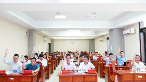 ĐẢNG ỦY PHƯỜNG TÂN KHAI THÔNG QUA ĐỀ ÁN SẮP XẾP CÁC CHI BỘ KHU PHỐ