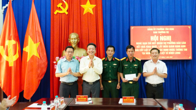 THƯỜNG TRỰC ĐẢNG ỦY PHƯỜNG NGHE BÁO CÁO KẾT QUẢ KHAI QUẬT,...