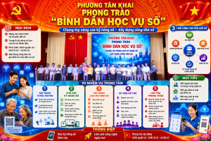 PHƯỜNG TÂN KHAI ĐẨY MẠNH PHONG TRÀO "BÌNH DÂN HỌC VỤ SỐ"