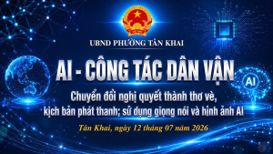 Phường Tân Khai đẩy mạnh ứng dụng AI trong công tác dân vận, nâng cao hiệu quả phục vụ Nhân dân